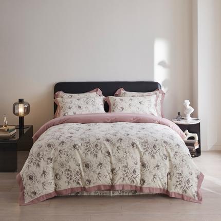 嘉汀兰 2023新款全棉臻品磨毛系列四件套-拼角款 初阳（拼角款）