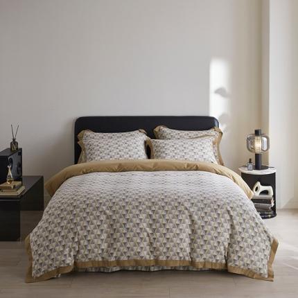 嘉汀兰 2023新款全棉臻品磨毛系列四件套-拼角款 莱尔（拼角款）