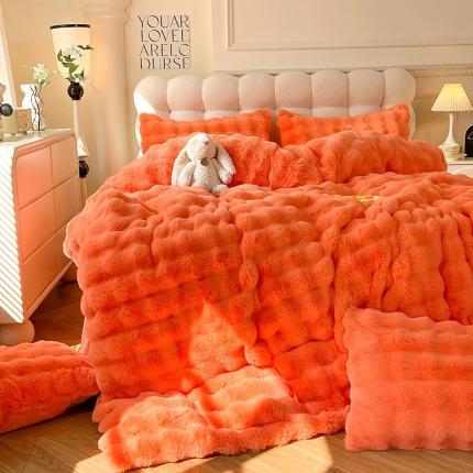 91家纺网 家纺一手货源 找家纺 （汇总）【8斤重】2024九诺新款加厚牛奶绒四件套兔毛绒兔兔绒懒兔绒4件套直播