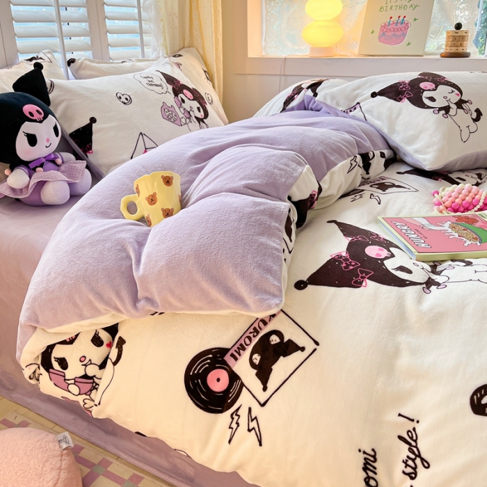 91家纺网 家纺一手货源 找家纺 （总2）星座 2025三丽鸥牛奶绒四件套