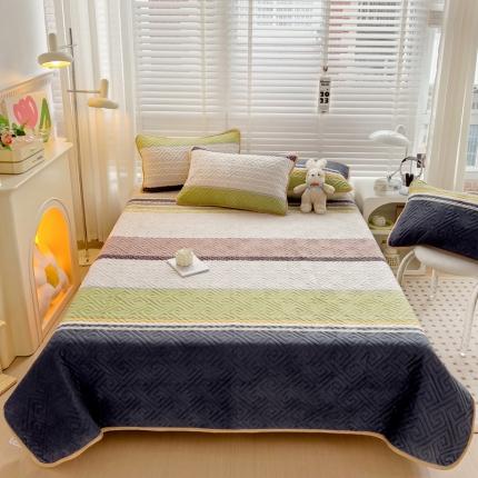 91家纺网 家纺一手货源 找家纺 （总）羽爱 2024新款棉加绒床盖套件