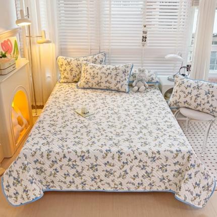 羽爱 2024新款棉加绒床盖套件 烂漫花影