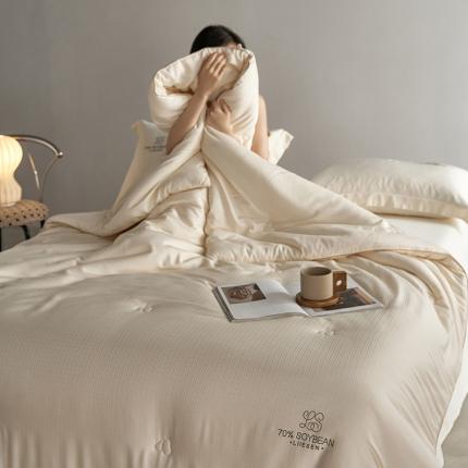 91家纺网 家纺一手货源 找家纺 (总) 丽笙被芯  2022新款豆玺70大豆被夏被春秋被冬被子被芯