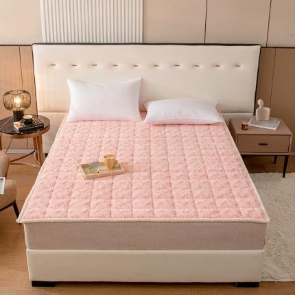 91家纺网 家纺一手货源 找家纺 总凌云家纺2025新款A类兔兔绒学生宿舍床褥家用床盖床垫可机洗-大床图