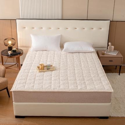 91家纺网 家纺一手货源 找家纺 总凌云家纺2025新款A类兔兔绒学生宿舍床褥家用床盖床垫可机洗-大床图