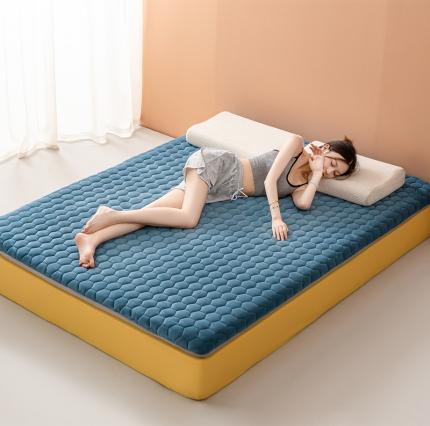 91家纺网 家纺一手货源 找家纺 （总）元昊 2025新款加厚即暖抗菌牛奶绒记忆棉床垫