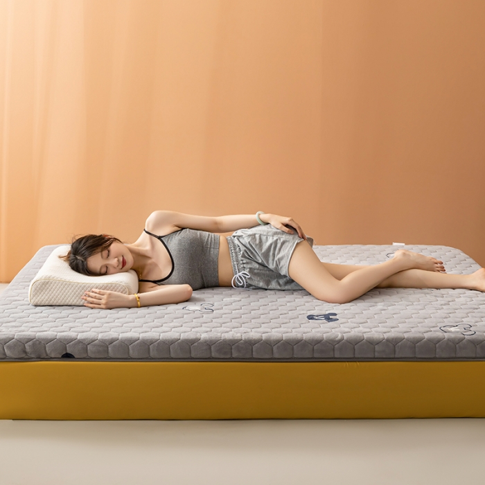 91家纺网 家纺一手货源 找家纺 （总）元昊 2025新款加厚即暖抗菌牛奶绒记忆棉床垫