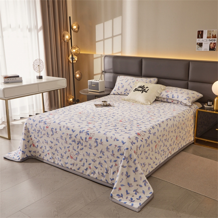 91家纺网 家纺一手货源 找家纺 （总）古吉梦 2023新款A类双面小清新系列牛奶绒毛毯