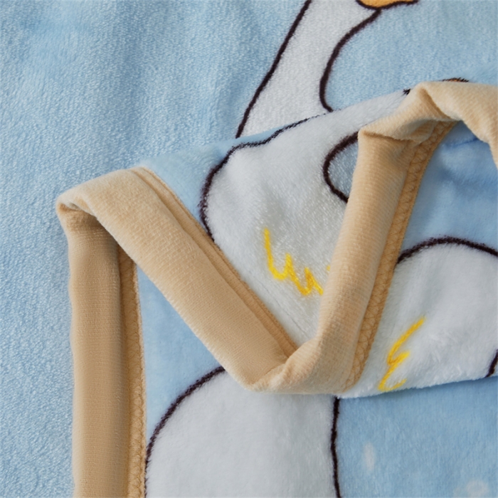 91家纺网 家纺一手货源 找家纺 古吉梦 2023新款A类双面小清新系列牛奶绒毛毯 牛奶绒毯-大白鹅