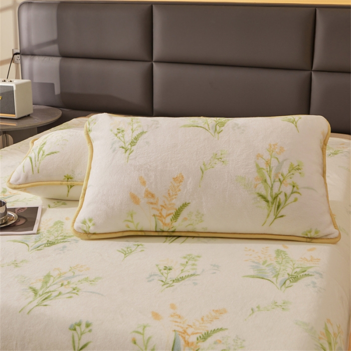 91家纺网 家纺一手货源 找家纺 古吉梦 2023新款A类双面小清新系列牛奶绒毛毯 牛奶绒毯-风雅