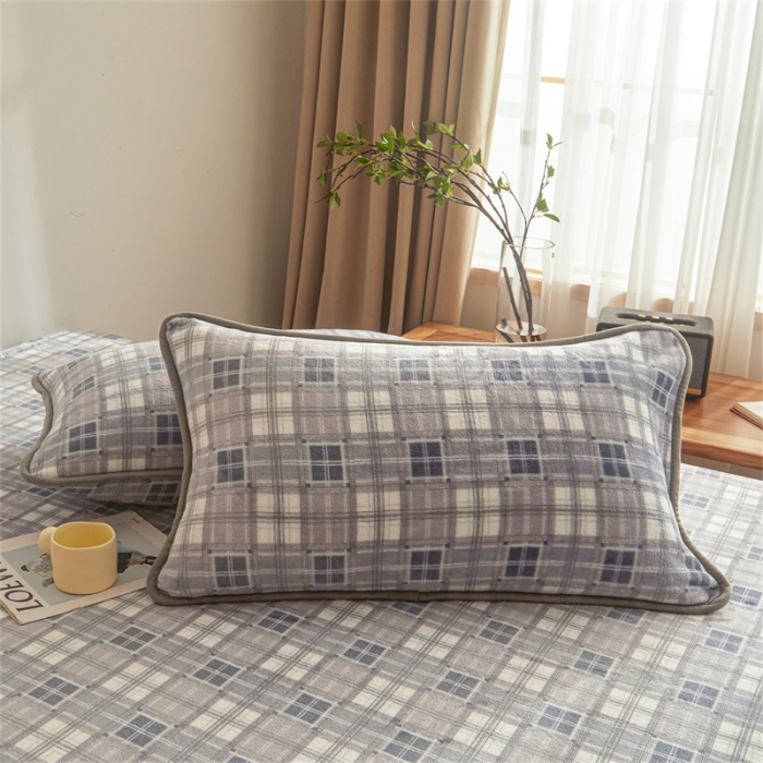 91家纺网 家纺一手货源 找家纺 古吉梦 2023新款A类双面无印风牛奶绒毛毯 毛毯-洛可可灰