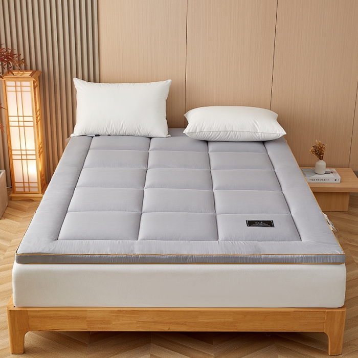 91家纺网 家纺一手货源 找家纺 瑶瑶家居床垫2023直播爆款加厚大豆纤维立体5公分床垫学生酒店床垫 灰色