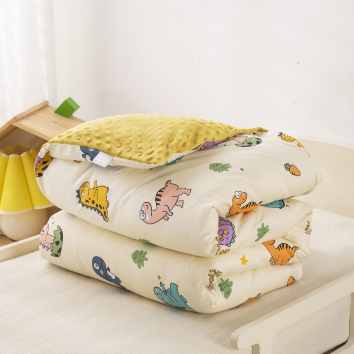 91家纺网 家纺一手货源 找家纺 鱼宝 2023新款全棉可拆洗豆豆被套 卡卡龙