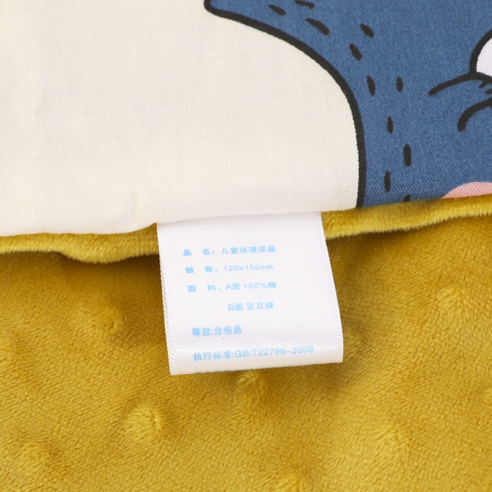 91家纺网 家纺一手货源 找家纺 鱼宝 2023新款全棉可拆洗豆豆被套 卡卡龙