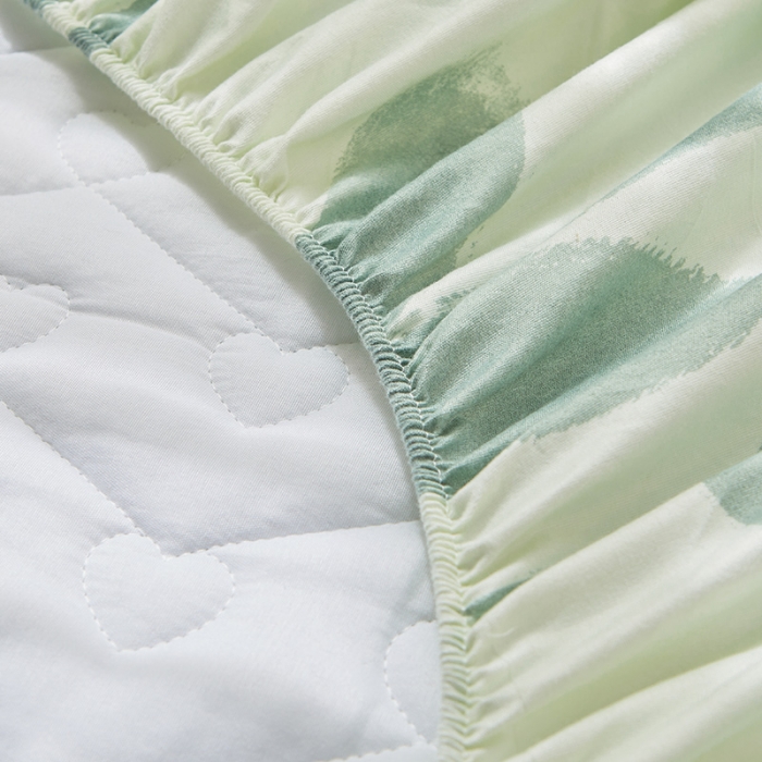 91家纺网 家纺一手货源 找家纺 宜凡 2023新款云朵棉床笠式床裙三件套 天梦