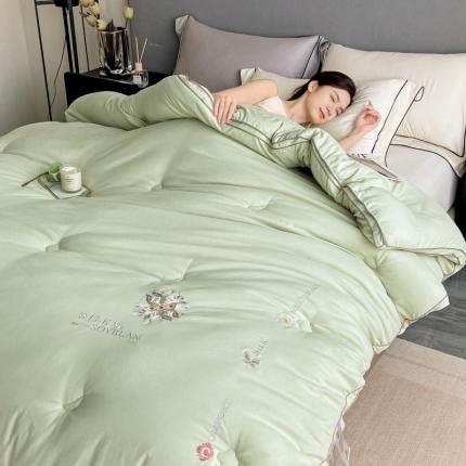 91家纺网 家纺一手货源 找家纺 （总）歌历斯家纺 2023新款亲肤舒适芙丽丝豆鲜被子被芯