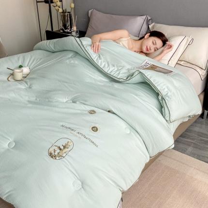 91家纺网 家纺一手货源 找家纺 （总）歌历斯家纺 2023新款亲肤舒适艾草纤维被子被芯