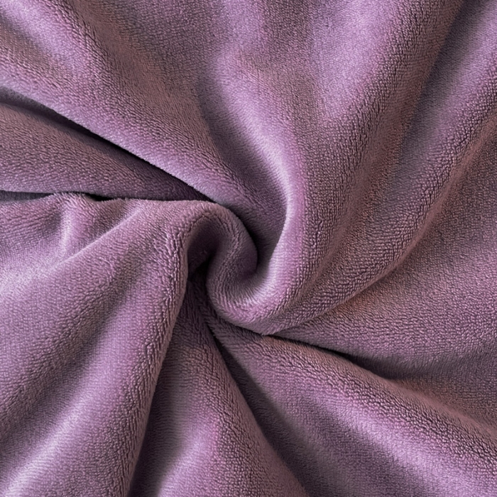 91家纺网 家纺一手货源 找家纺 米瑞娜 2024新款轻奢风埋绳款高克重牛奶绒四件套 美娜德-薇紫