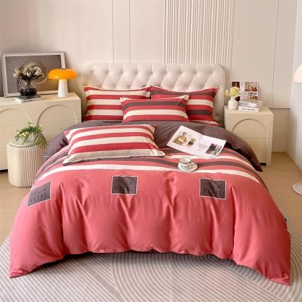 91家纺网 家纺一手货源 找家纺 （总）凯磊家纺 新款加厚磨毛印花系列四件套