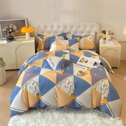 91家纺网 家纺一手货源 找家纺 （总）凯磊家纺 新款加厚磨毛印花系列四件套