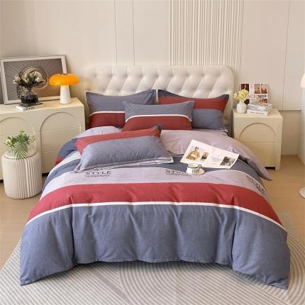 91家纺网 家纺一手货源 找家纺 （总）凯磊家纺 新款加厚磨毛印花系列四件套