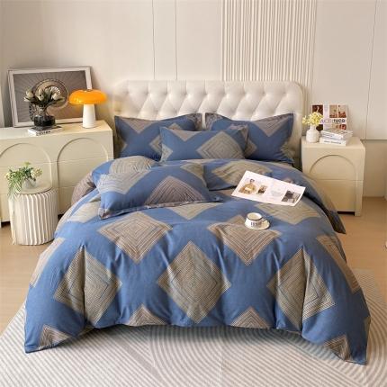 91家纺网 家纺一手货源 找家纺 （总）凯磊家纺 新款加厚磨毛印花系列四件套