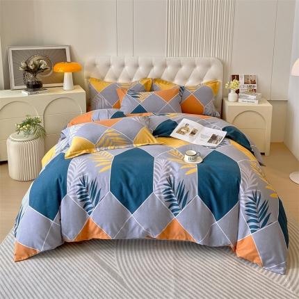 91家纺网 家纺一手货源 找家纺 （总）凯磊家纺 新款加厚磨毛印花系列四件套