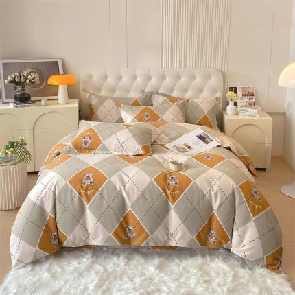 91家纺网 家纺一手货源 找家纺 （总）凯磊家纺 新款加厚磨毛印花系列四件套