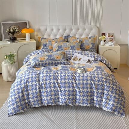 91家纺网 家纺一手货源 找家纺 （总）凯磊家纺 新款加厚磨毛印花系列四件套