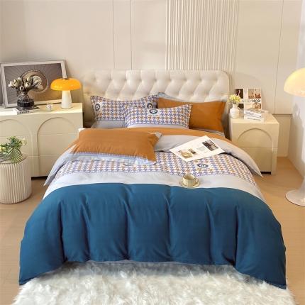 91家纺网 家纺一手货源 找家纺 （总）凯磊家纺 新款加厚磨毛印花系列四件套