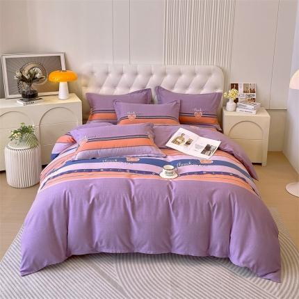 91家纺网 家纺一手货源 找家纺 （总）凯磊家纺 新款加厚磨毛印花系列四件套