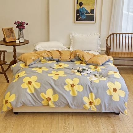 91家纺网 家纺一手货源 找家纺 （总）爱妮玖玖 2023新款全棉春暖系列双针被套