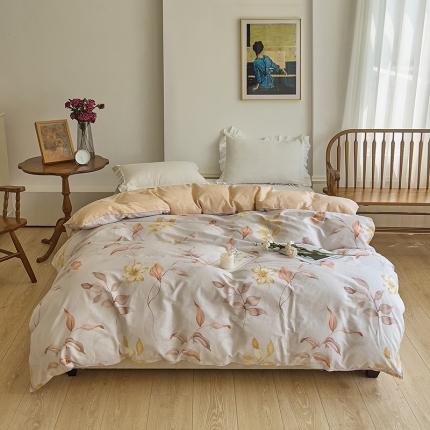 91家纺网 家纺一手货源 找家纺 （总）爱妮玖玖 2023新款全棉春暖系列双针被套