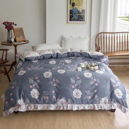 91家纺网 家纺一手货源 找家纺 （总）爱妮玖玖 2023新款全棉春暖系列花边被套