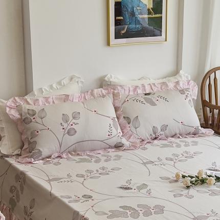 91家纺网 家纺一手货源 找家纺 （总）爱妮玖玖 2023新款全棉春暖系列单层花边枕