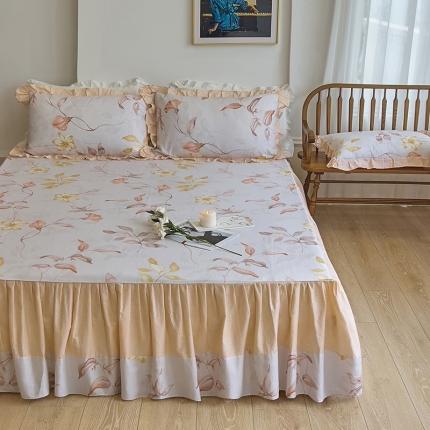 91家纺网 家纺一手货源 找家纺 （总）爱妮玖玖 2023新款全棉春暖系列单层床裙