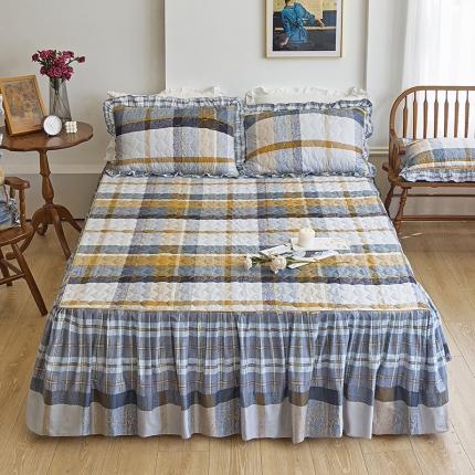 91家纺网 家纺一手货源 找家纺 （总）爱妮玖玖 2023新款全棉春暖系列夹棉床裙