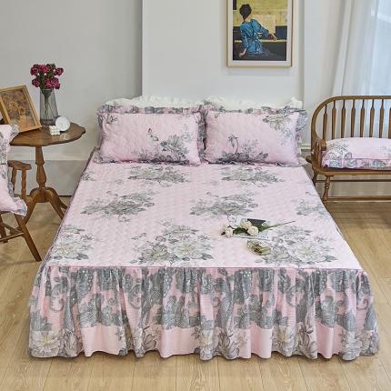 91家纺网 家纺一手货源 找家纺 （总）爱妮玖玖 2023新款全棉春暖系列夹棉床裙