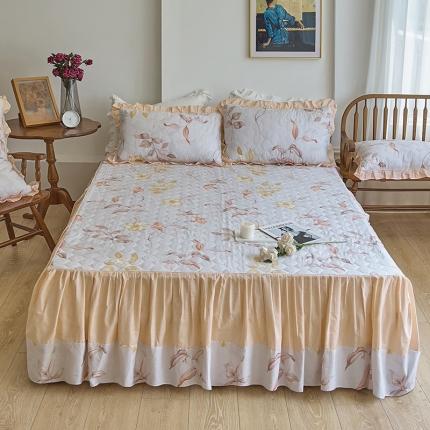 91家纺网 家纺一手货源 找家纺 （总）爱妮玖玖 2023新款全棉春暖系列夹棉床裙