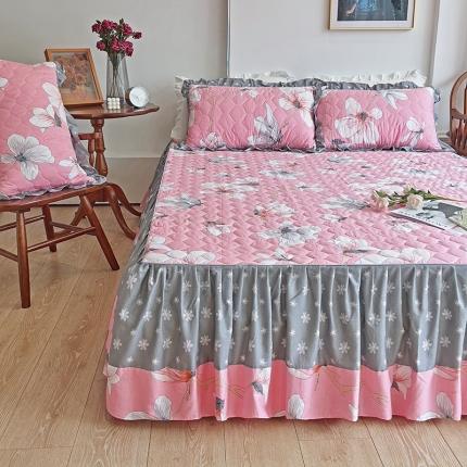 91家纺网 家纺一手货源 找家纺 （总）爱妮玖玖 2023新款全棉春暖系列夹棉床裙