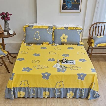 91家纺网 家纺一手货源 找家纺 （总）爱妮玖玖家纺 2023新款全棉春暖系列花边床单