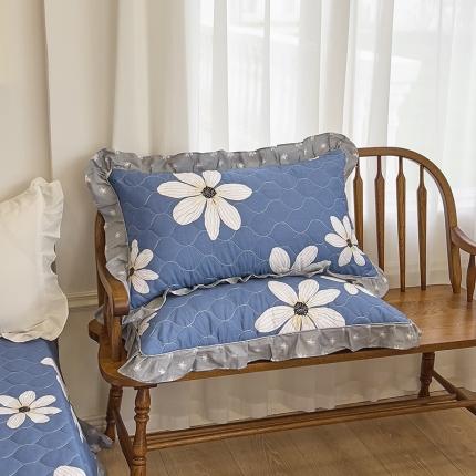 91家纺网 家纺一手货源 找家纺 （总）爱妮玖玖 2023新款全棉春暖系列夹棉花边枕