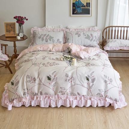 91家纺网 家纺一手货源 找家纺 （总）爱妮玖玖家纺 2023新款全棉春暖系列夹棉床盖四件套