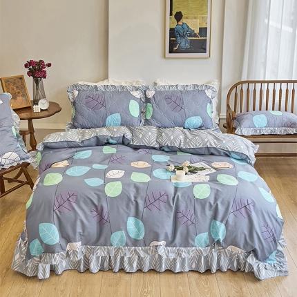 91家纺网 家纺一手货源 找家纺 （总）爱妮玖玖家纺 2023新款全棉春暖系列夹棉床盖四件套