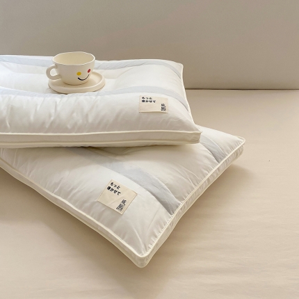 91家纺网 家纺一手货源 找家纺 原生态全棉日式质原护颈助眠枕芯枕头 无荧光零甲醛