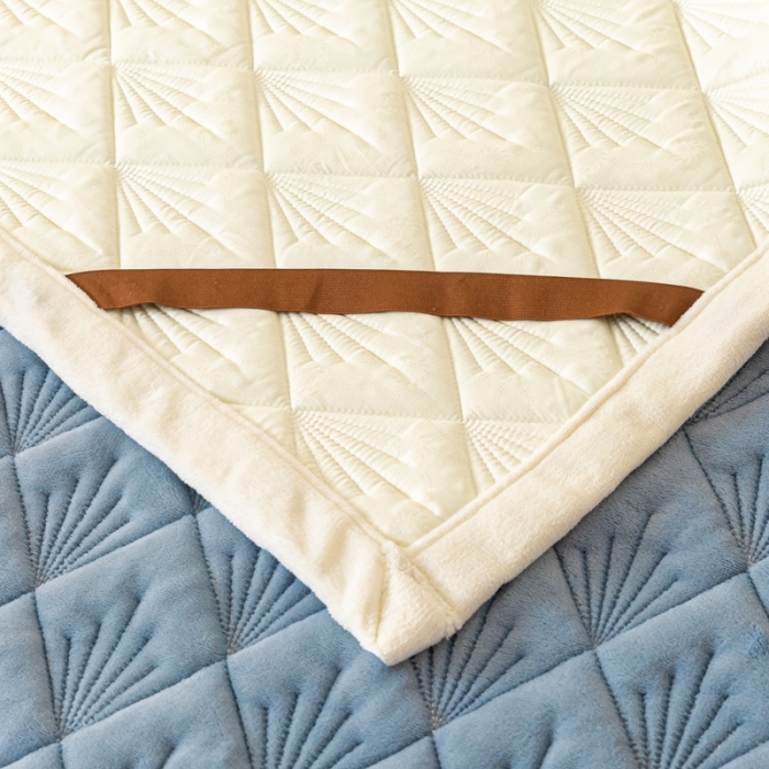 91家纺网 家纺一手货源 找家纺 鑫钰 2023秋冬新款加厚保暖牛奶绒床垫床护垫学生宿舍专用床褥子 烟花-宝石蓝