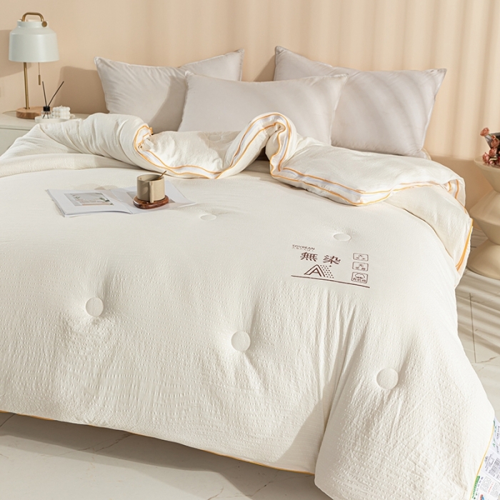 91家纺网 家纺一手货源 找家纺 （总）爱宝被业 2025新款针织棉华夫格被-子母被