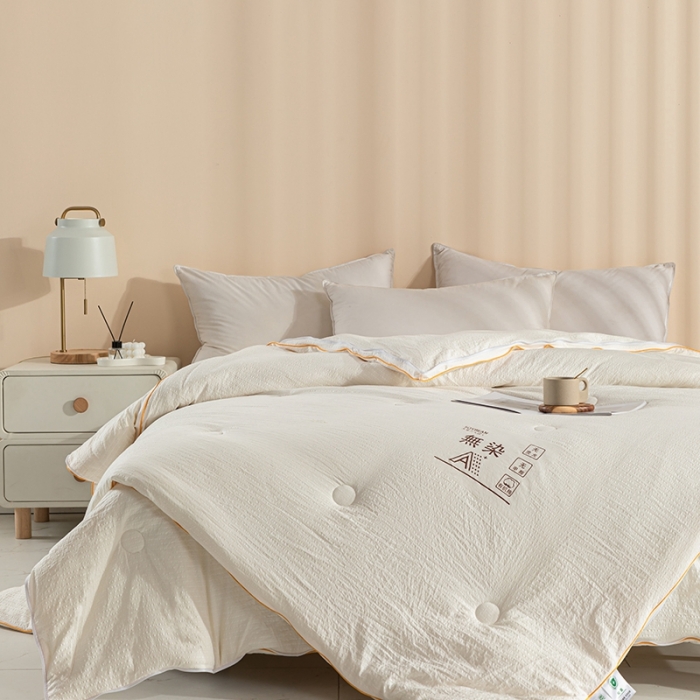 91家纺网 家纺一手货源 找家纺 （总）爱宝被业 2025新款针织棉华夫格被-子母被