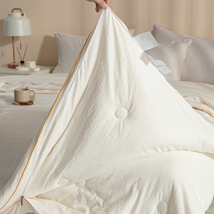 91家纺网 家纺一手货源 找家纺 （总）爱宝被业 2025新款针织棉华夫格被-子母被