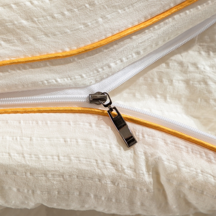 91家纺网 家纺一手货源 找家纺 爱宝被业 2025新款针织棉华夫格被-子母被 白色